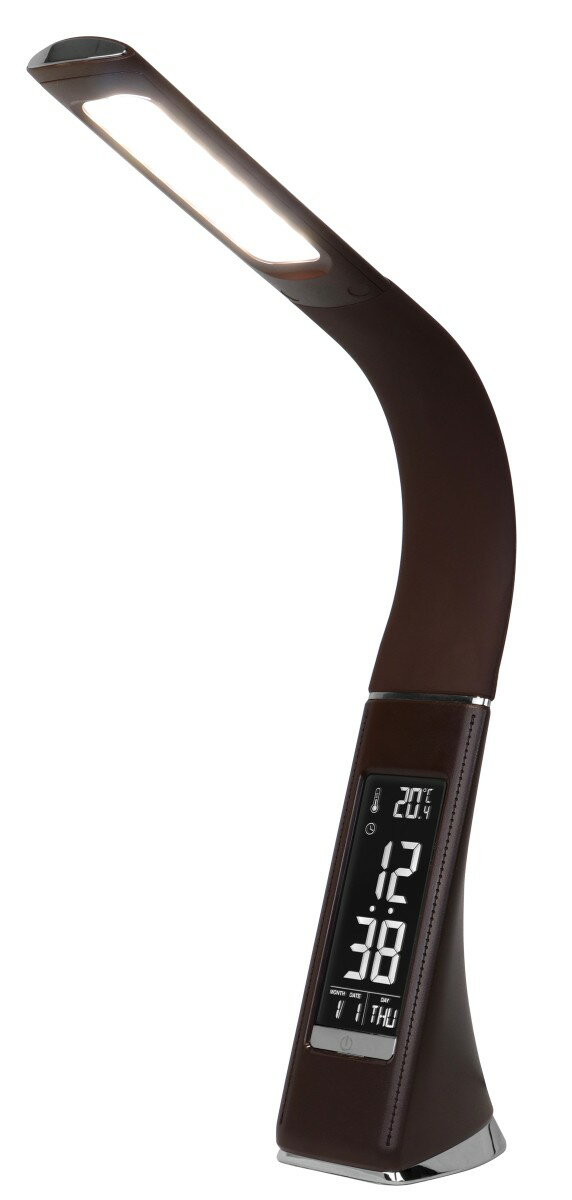 ゼピール LEDスタンドライト(デジタル表示付き) DLS-H2008-BR