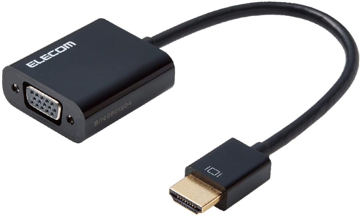 エレコム HDMI変換アダプタ AD-HDMIVGABK2