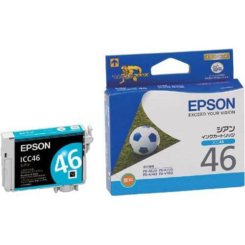 乐天商城 - EPSON 純正インクカートリッジ シアン ICC46