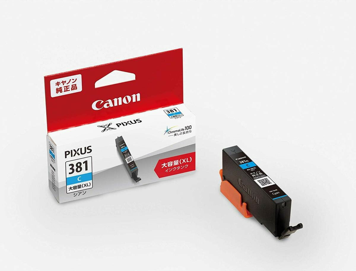 乐天商城 - Canon 純正 インクカートリッジ 大容量タイプ BCI-381XLC シアン