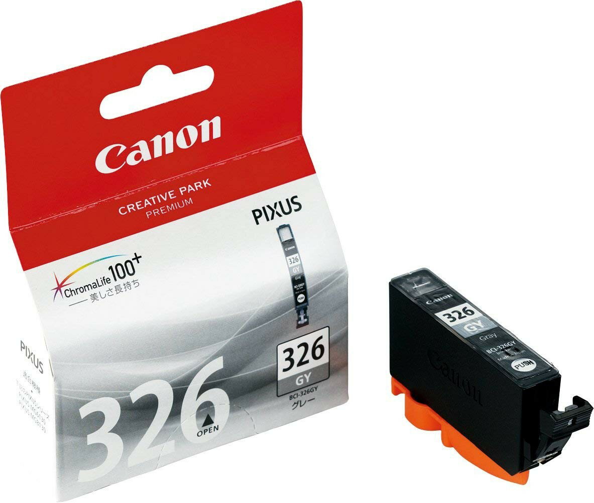 乐天商城 - Canon 純正インクカートリッジ BCI-326 グレー BCI-326GY