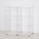 クロシオ(Kuroshio) アクリリック シューズラック 23370 幅26×奥行29×高さ54.5(56)cm(1ヶ) 2個組