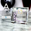 クリスタル トロフィー CR-27A(大) 名入れ 記念品 表彰状 退職記念 周年記念 創立記念 ゴルフコンペ ホールインワン スポーツ大会 イベント 優勝 ト...