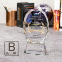 クリスタル トロフィー CR-45B(中) 名入れ 記念品 表彰状 退職記念 周年記念 創立記念 ゴルフコンペ ホールインワン スポーツ大会 イベント 優勝 ト...