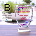 トロフィー クリスタル 盾 DP-1B(中) 名入れ 記念品 表彰状 表彰 盾 表彰楯 卒業 感謝 退職記念 周年記念 創立記念 ゴルフコンペ ホールインワン スポーツ大会 イベント 優勝 トロフィ プレゼント ギフト.