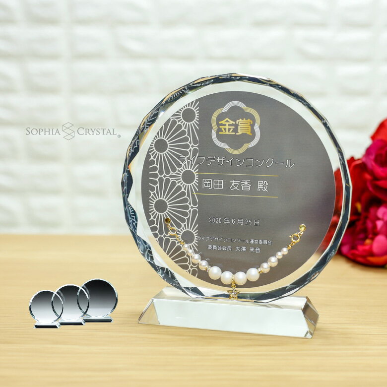 ガラス ジュエリー 表彰盾 PS-6-jw 名入れ ミスコン ネイル コンテスト 表彰状 卒業 感謝 退職記念 周年記念 創立記念 ゴルフコンペ スポーツ イベント 優勝 トロフィー プレゼント ギフト おしゃれ 記念品 PSJ-6