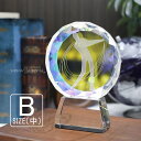 トロフィー ゴルフ クリスタルトロフィー 806B(中) 名入れ オリジナル 記念品 表彰状 退職記念 周年記念 創立記念 ゴルフコンペ ホールインワン スポー...