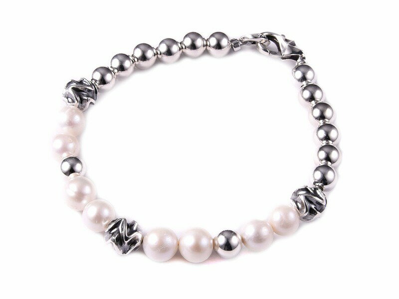 ブレスレット 【DEAL LTD/ディールエルティーディー】◆RT:PEARL BRACELET 8mm◆ パールブレス ブレスレット メンズ パール レディース シンプル シルバー925 シルバー950 ギフト アーティスト着用 おしゃれ おすすめ ブランド