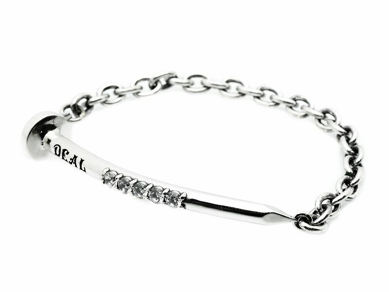 【DEAL DESIGN/ディールデザイン】◆ベンドネイルブレス:STONE◆ シルバー アクセサリー メンズ レディース ギフト アーティスト着用 おしゃれ ...