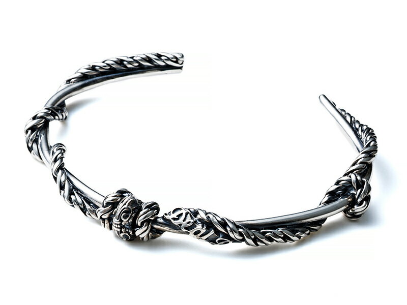 【DEAL DESIGN/ディールデザイン】◆スクロールロープバングル◆ シルバー アクセサリー メンズ レディース ギフト アーティスト着用 おしゃれ おすす...