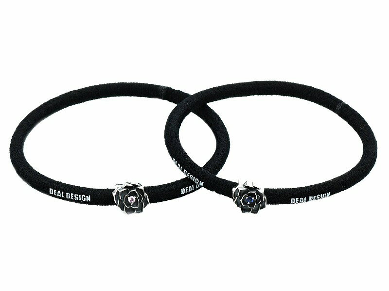 【DEAL DESIGN/ディールデザイン】◆ヘアゴム:ミニコンチョ(グリッドローズ)◆ シルバー アクセサリー メンズ レディース ギフト