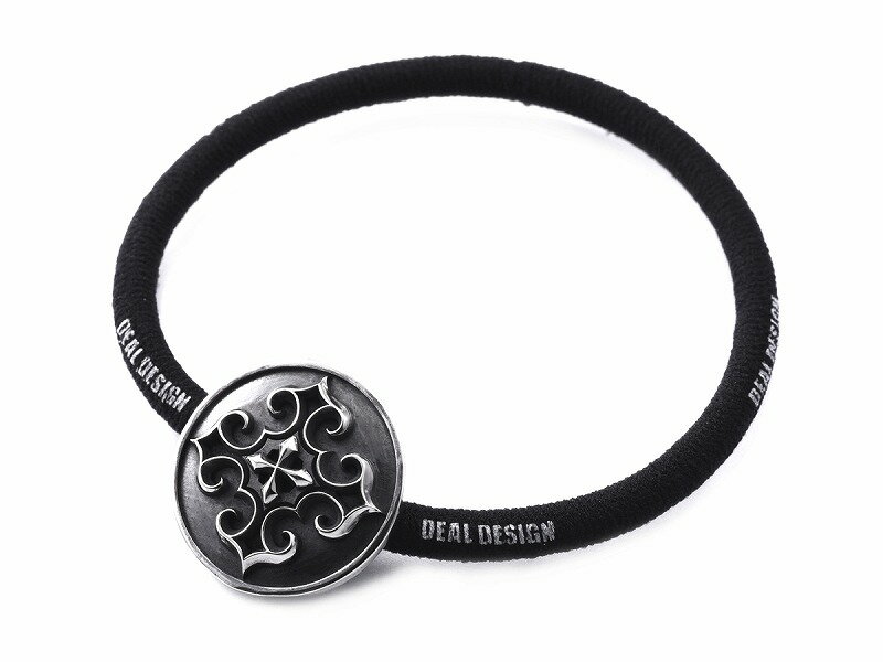 【DEAL DESIGN/ディールデザイン】◆ヘアゴム:ブルームリリークロス◆ シルバー アクセサリー メンズ レディース ギフト アーティスト着用 おしゃれ ...