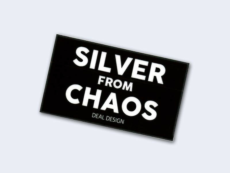 【DEAL DESIGN/ディールデザイン】◆コレクションステッカー：SILVER FROM CHAOS◆ シルバー アクセサリー メンズ レディース ギフト アーティスト着用 おしゃれ おすすめ 国産 ブランド ネックレス ペンダント リング ピアス ブレスレット