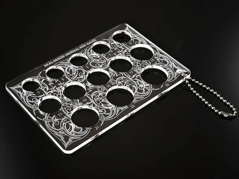 【DEAL DESIGN/ディールデザイン】◆アクリルサイズゲージ◆ シルバー アクセサリー メンズ レディース ギフト アーティスト着用 おしゃれ おすすめ ...