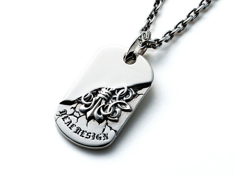 【DEAL DESIGN/ディールデザイン】◆クラックKGタグ◆ シルバー アクセサリー メンズ レディース ギフト アーティスト着用 おしゃれ おすすめ 国産...