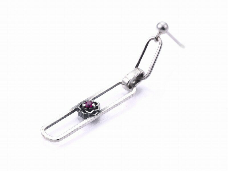 【DEAL DESIGN/ディールデザイン】◆ペーパーチェーンローズピアス◆ シルバー アクセサリー メンズ レディース アンクレット ギフト アーティスト着用...