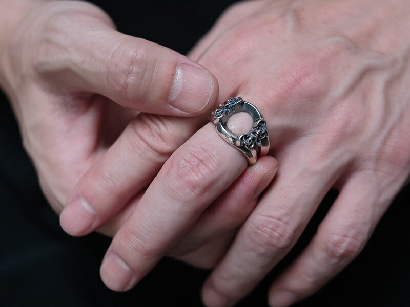 ディールデザイン楽天市場店の【DEAL DESIGN/ディールデザイン】◆インホールKGリング◆ シルバー アクセサリー メンズ レディース ギフト アーティスト着用 おしゃれ おすすめ 国産 ブランド ネックレス ペンダント リング ピアス ブレスレット｜アングル3