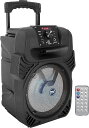 PYLE ポータブル カラオケスピーカー PPHP 電池式 フルレンジ 2WAY LEDスピーカー Bluetooth AUX対応