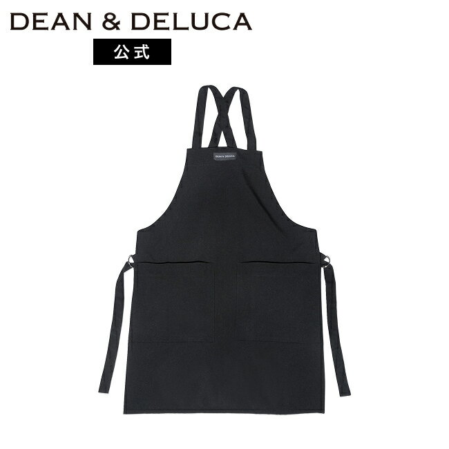 ディーンアンドデルーカ フルエプロン ブラック DEAN DELUCA人気 おしゃれ シンプル ナチュラル 大人 カフェエプロン 実用的 ギフト キッチン レディース 母の日