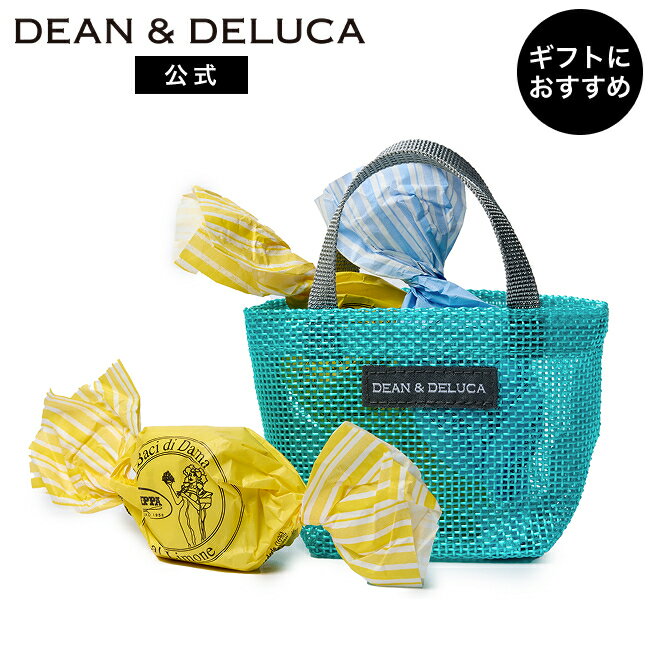乐天商城 - ディーンアンドデルーカ メッシュミニトートギフト ターコイズ DEAN&DELUCAギフト プレゼント トートバッグ スイーツ お返し チョコレート セット おしゃれ
