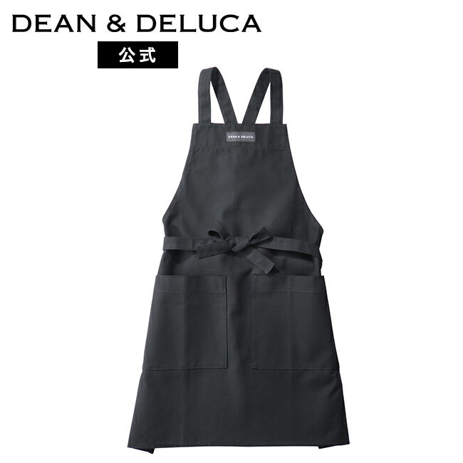 ディーンアンドデルーカ フルエプロン ブラック DEAN&DELUCA人気 おしゃれ シンプル ナチュラル 大人 カフェエプロン 実用的 ギフト キッチン レディース 母の日