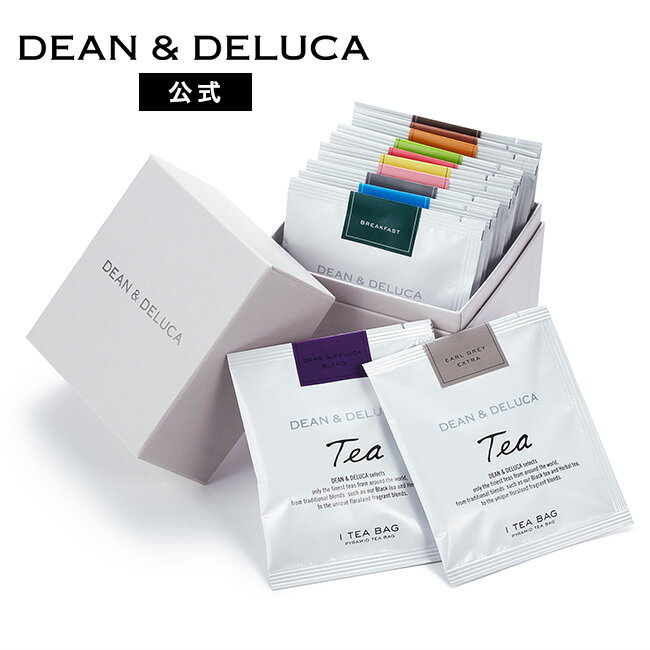 ディーンアンドデルーカ ティーコレクションBOX 12pcs DEAN&DELUCA紅茶 ルイボスティー 緑茶 ハーブティー ティーバッグ リラックス おしゃれ ギフト お返し お祝い 手土産 ご挨拶 母の日