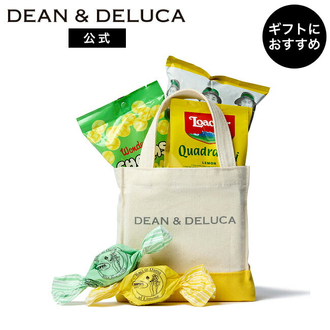 乐天商城 - ディーンアンドデルーカ ハッピーバッグイエロー DEAN&DELUCA ハッピーバック チョコレート お菓子 ミニトート プレゼント 交換 プチギフト おしゃれ 大人 シンプル
