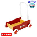 MR:BRIO ( ブリオ ) 手押し車 レッド 対象年齢 9か月~( カタカタ ワゴントイ 木製 おもちゃ 知育玩具 歩行練習 ) 31350