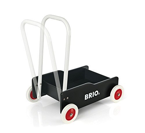 MR:BRIO ( ブリオ ) 手押し車 ブラック 対象年齢 9か月~ ( カタカタ ワゴントイ 木製 おもちゃ 知育玩具 歩行練習 ) 31351 3