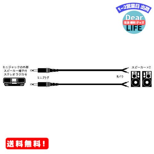 MR:JVCケンウッド ビクター ミニプラグ-先バラX2 2本1組 CN-137A