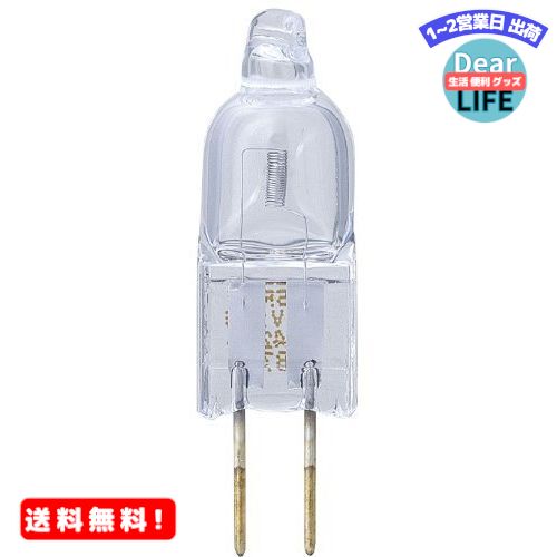 MR:ELPA ピン口金ハロゲン球 20W G4 クリア G-117H(20W) (J12V20W-AXS)