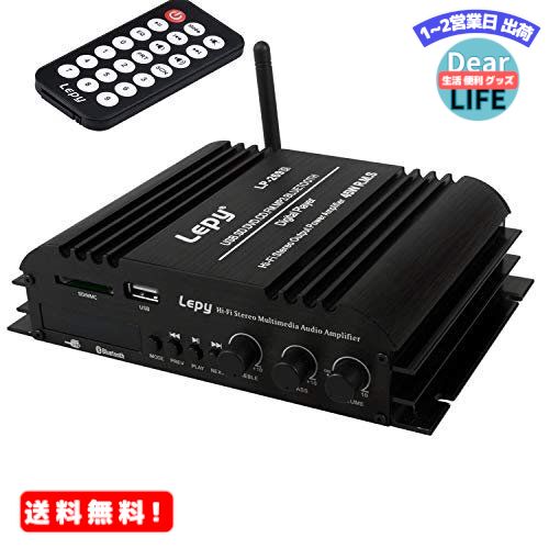 MR:LEPY Bluetooth ѥ׾ 45W X 4ͥ USB/SDɺ Hi-Fiƥ쥪ǥ륢 ǽFM ⲻ    㲻 ⥳դ LEDվ 12V 5Aץ°