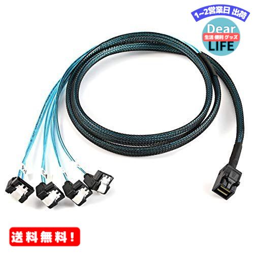 MR:Cablecc¢Mini SAS SFF-8643ۥȤ饢󥰥4 SATAåȥϡɥǥ6GbpsǡСRAID֥1m