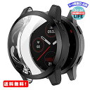 MR:2個 GARMIN VENU 2 / vivoactive4用 ケース メッキTPU製 ソフトカバー 7色可選 SOOYEEH プロテクターカバー 耐衝撃 薄型 軽量 脱着簡単 ガーミン ヴェニュー2 / vivoactive 4用 保護ケース アクセサリー (ブラック)