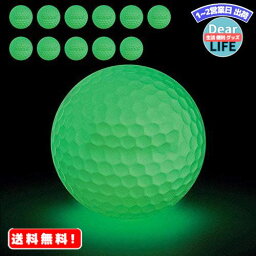 MR:MITUKE ナイトゴルフボール 蛍光ゴルフボール【2020年新型ゴルフ練習ボール】ゴルフぼーる ナイターゴルフ 蛍光色（12個入り）