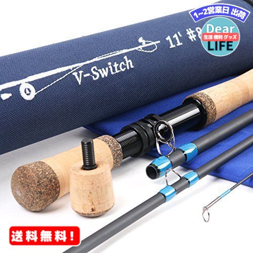 MR:M MAXIMUMCATCH Maxcatch 両手スイッチロッド フライロッド カーボン4ピースロッド (11ft 5wt)