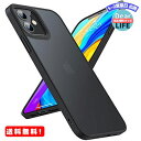 MR:TORRAS 半透明 iPhone 12 用ケース iPhone 12 Pro 用ケース 米軍MIL規格取得 高耐衝撃 マット感 ストラップホール付き SGS認証 黄ばみなし レンズ保護 6.1インチ アイフォン12 用 12 Pro用カバー ブラック