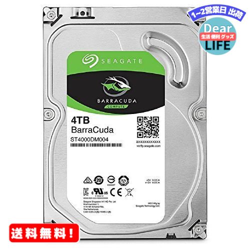 MR:Seagate BarraCuda 3.5 4TB 内蔵ハードディスク HDD 2年保証 6G ...