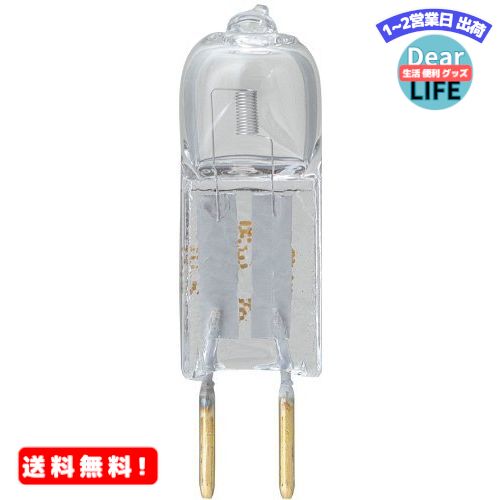 MR:ELPA ピン口金ハロゲン球 35W GY6.35 クリア G-1172H (J12V35W- ...