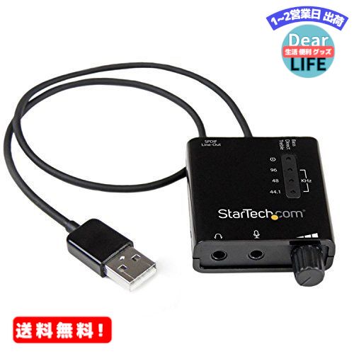 StarTech.com USB - DACإåɥۥ󥢥 S/PDIFб 96kHz/24bit 2x 3.5mmߥ˥å 1x 3.5mmȥ󥯴ݷͥ ICUSBAUDIO2D