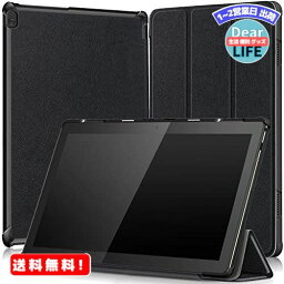 MR:FOR Lenovo Tab B10 10.1 のケース タブレット ケース 新型 FOR Lenovo Tab B10 10.1 のカバー スタンド機能付き 保護ケース 三つ折 マグレット開閉式 薄型 超軽量 全面保護型 FOR Lenovo Tab B10 10.1 のスマートケース PCduoduo (ブラック)