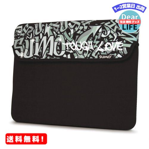 MR: モバイルエッジ Sumo - Graffiti Sleeve - 13.3インチ/13インチ Mac - ブラック ME-SUMO77131M