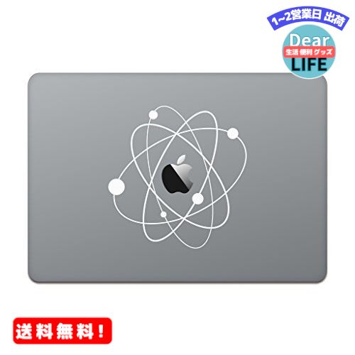 MR: カインドストア MacBook Pro 13 / 15インチ 2016 / 12インチ マックブック ステッカー シール ラブ サイエンス アトム ビッグバン 宇宙 ホワイト M793-W