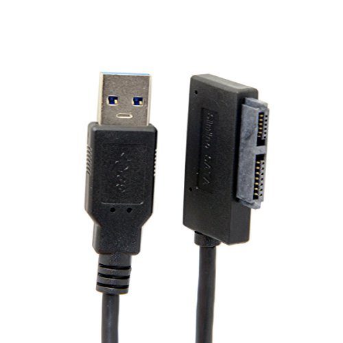 MR: CY USB 3.0 - 7+6 13ピン スリムライン SATA ケーブルアダプター ノートパソコン CD DVD ROM 光学ドライブ用 2