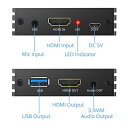 MR:CAMWAY ビデオ キャプチャーボード 4k HDMIゲームキャプチャカード1080P HDMI to USB 3.0ライブビデオキャプチャ ゲームキャプチャ HDMIループアウトHDMI Loop-out Windows 7 8 10 Linux Mac OS Youtube OBS Twitch for PS3 PS4 Xbox Wii Uに適用 2