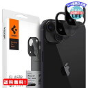 Spigen Glas tR Optik iPhone 13 とiPhone 13 Mini 用 カメラフィルム 保護 iPhone13 と iPhone13 Mini 対応 カメラ レンズ ブラック 2枚入