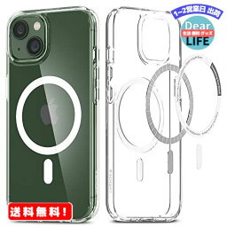 Spigen iPhone13 用 ケース MagSafe対応 マグネット搭載 2重構造 米軍MIL規格取得 耐衝撃 すり傷防止 マグセーフ 適用カバー 黄ばみ無し ワイヤレス充電対応 ウルトラ・ハイブリッド マグ ACS03528 (ホワイト)