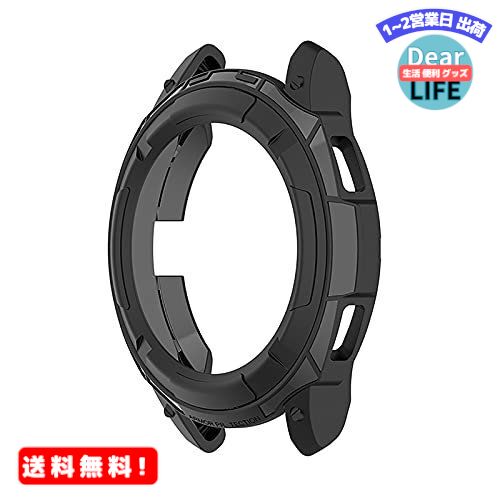 MR:LICHIFIT Samsung Galaxy Watch4 Classic用ケース 保護ケース 傷防止 TPUカバー ウォッチ 46mm アクセサリー（ブラック）