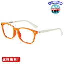 MR:DUCO ブルーライトカット メガネ 子供 パソコン用 眼鏡 度なし こども pc メガネ blue light glasses TR90 青色光 カット メガネ おしゃれ 超軽量 K028 (オレンジフレームホワイトテンプル)