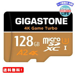 MR:【5年データ回復保証】【Nintendo Switch対応】 Gigastone Micro SD Card 128GB マイクロSDカード 4K Game Turbo A2規格 100/50 MB/s 4K撮影 SDXC UHS-I A2 4K Class 10 アダプタ付 メーカー10年保証付